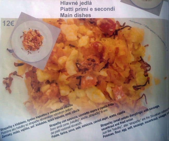Menu di Andy's Corner 