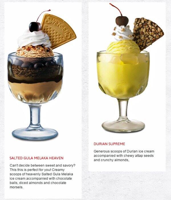 Swensen's メニュー