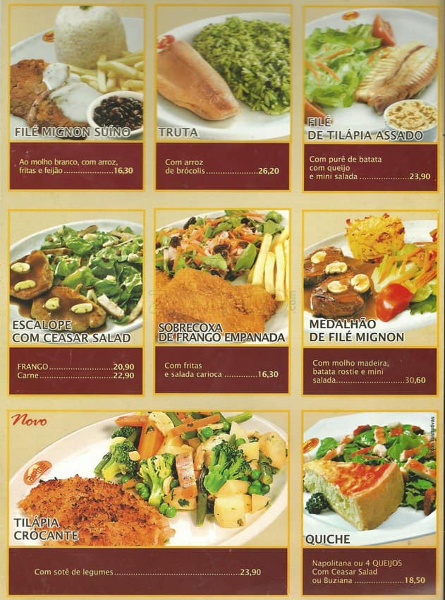 Parmê Express cardápio