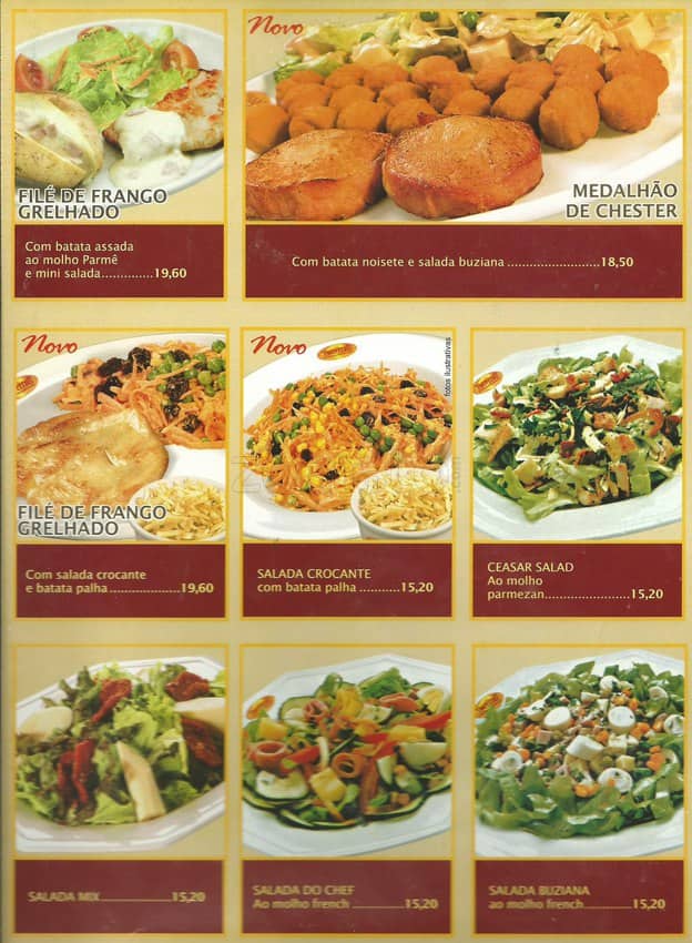 Parmê Express cardápio