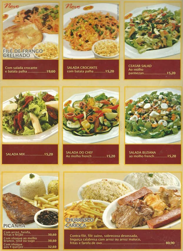 Parmê Express cardápio