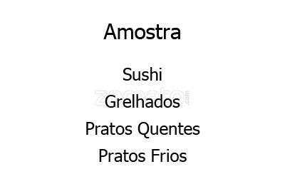 Restaurante Sukiyaki cardápio