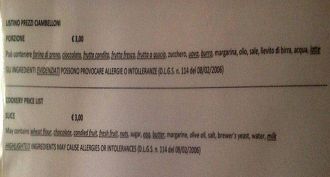 Menu di The Good Fellas 