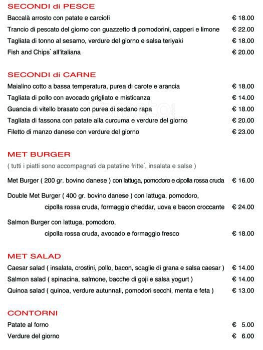 Menu di Met 