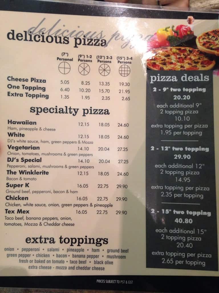 D J's Family Restaurant Menu Urbanspoon/Zomato