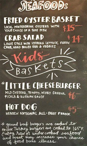 Menu at Gourmet Burger Shop restaurant, Gig Harbor