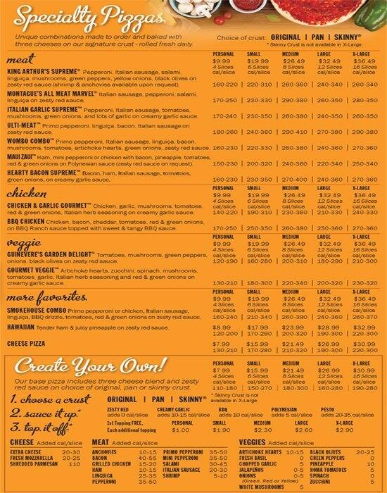 At Round Table Pizza Pizzeria Sunnyvale 665 S Bernardo Ave The Restaurant Information Including Round Table Pizza Items And S May Have Been Modified Since Last Website Update