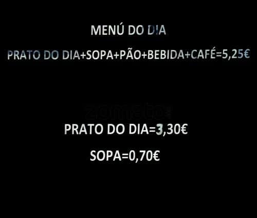 Café Eclipse - Lopes & Alves, Lda. меню