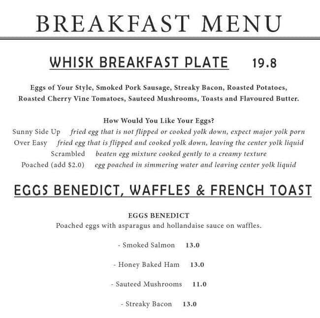 Whisk & Paddle Menu, Menu for Whisk & Paddle, Punggol, Singapore Zomato Singapore