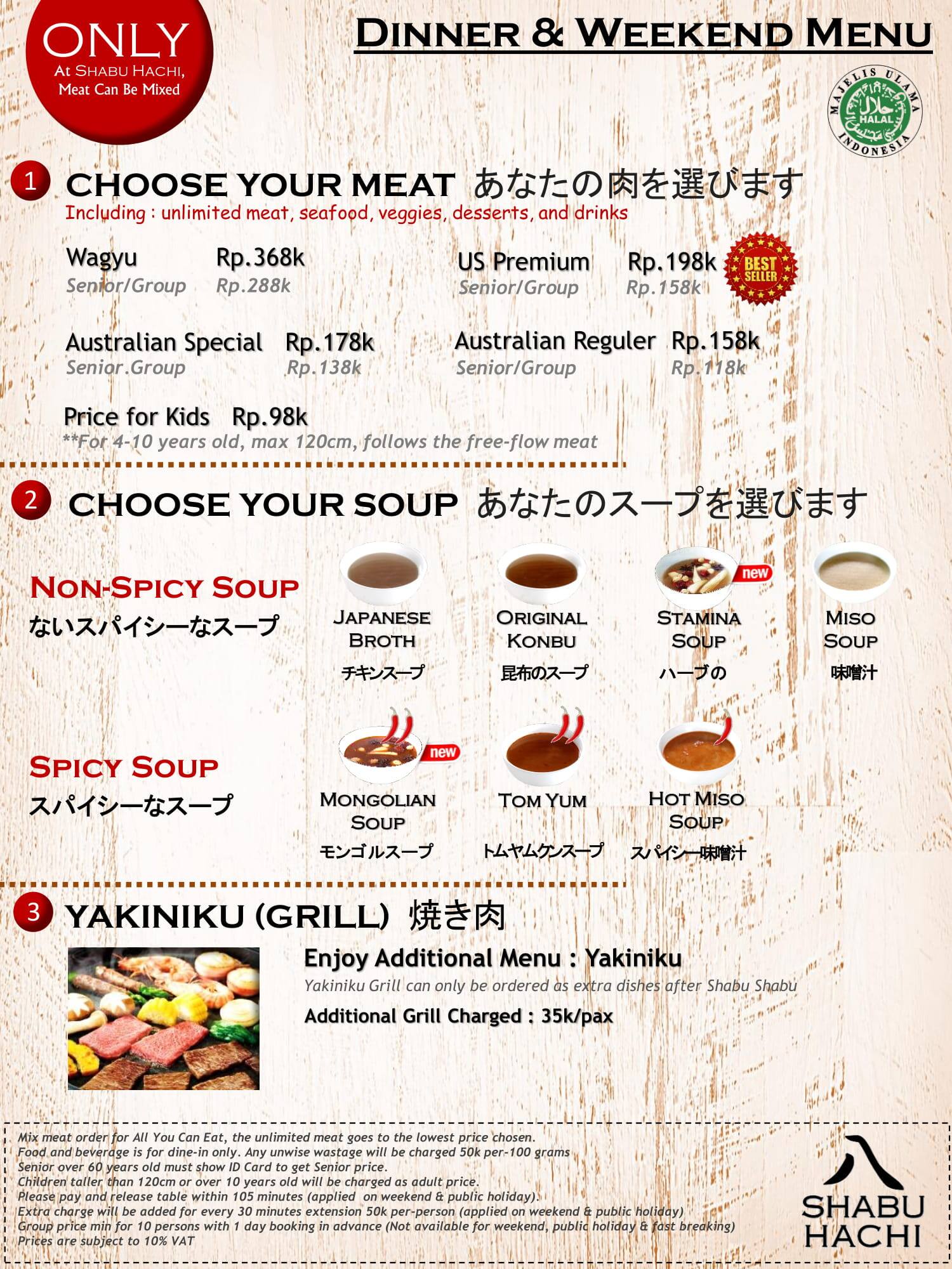 Shabu Hachi Menu Menu For Shabu Hachi Bogor Timur Bogor