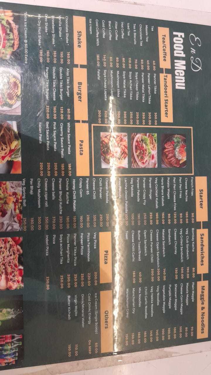Menu of Eat N Drive, Vijay Nagar, Indore