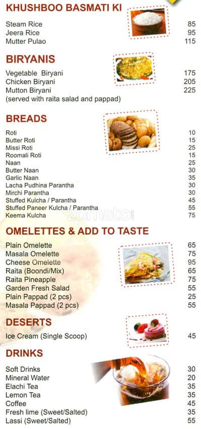 Cafe Delly Belly menu