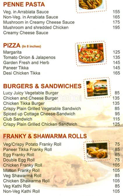 Cafe Delly Belly menu