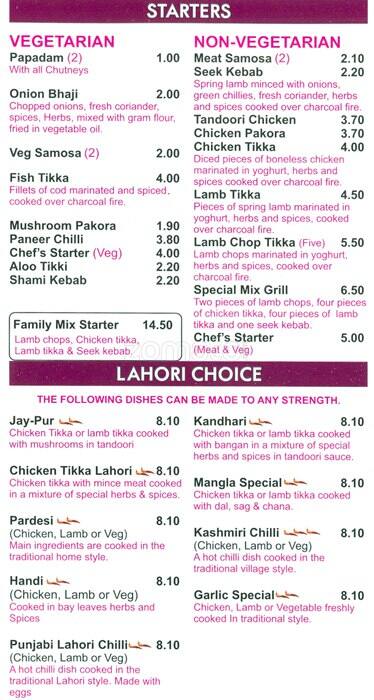 Sangem menu