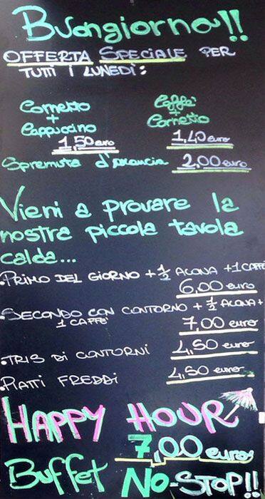 Menu di Cheers Cafè 