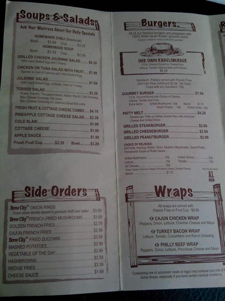 Rustic Restaurant Menu, Menu for Rustic Restaurant, Rocky River
