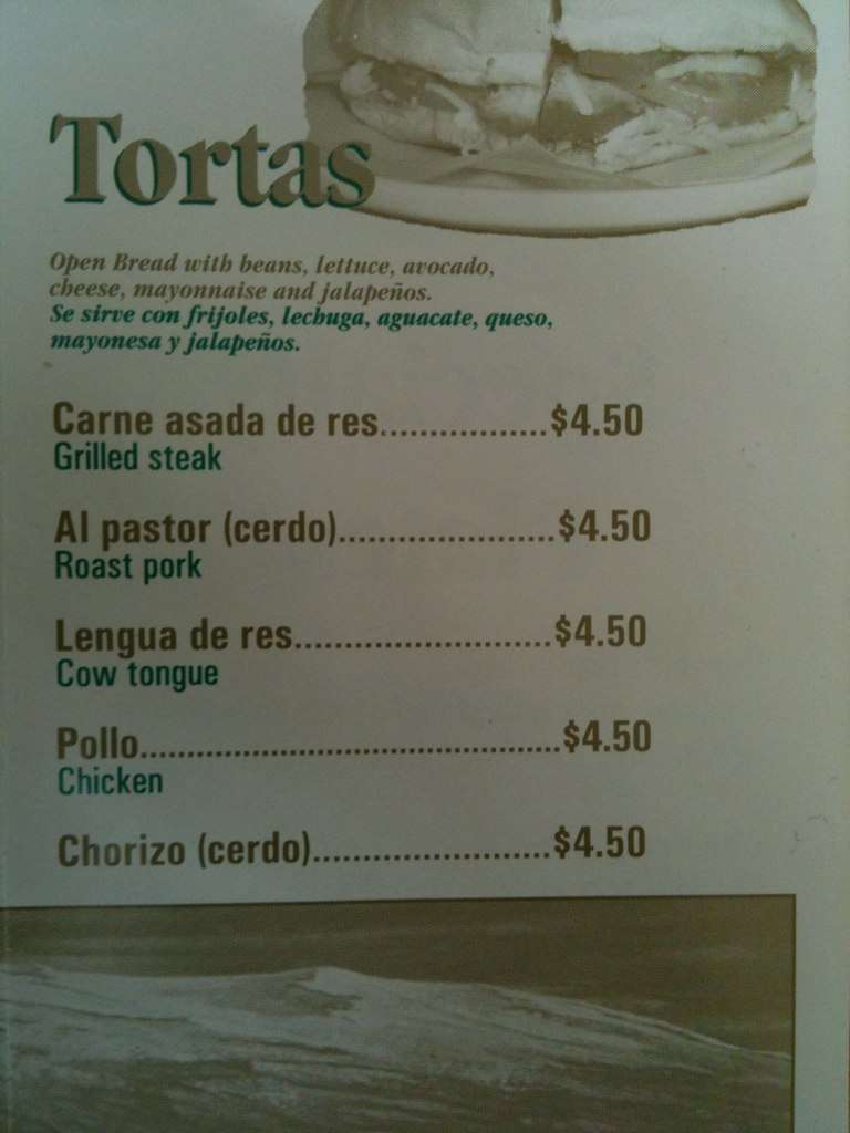 Menu at Tacos Lupita restaurant, Haverhill, 194 River St