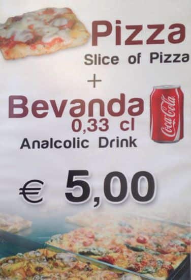Menu di Pizzamor 