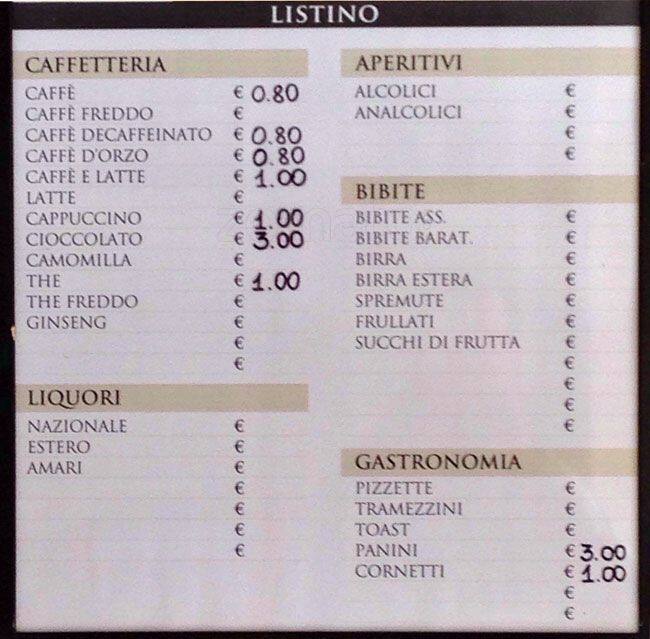 Menu di Pizzamor 