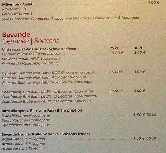 Menu di Raclette 