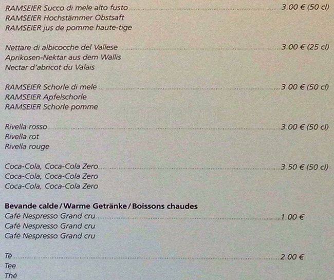 Menu di Raclette 