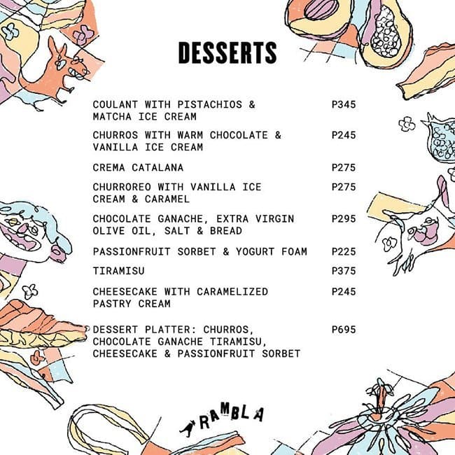 Rambla Menu, Menu for Rambla, Rockwell, Makati City Zomato Philippines