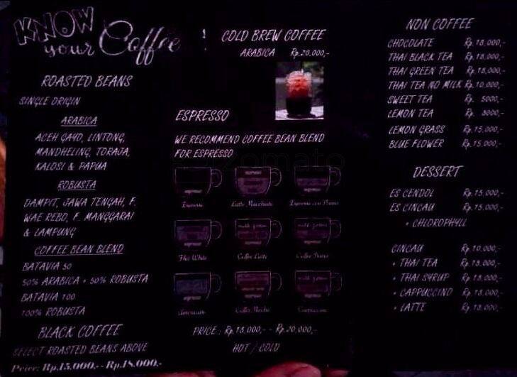 Batavia Coffee Menu, Menu for Batavia Coffee, Pecenongan, Jakarta