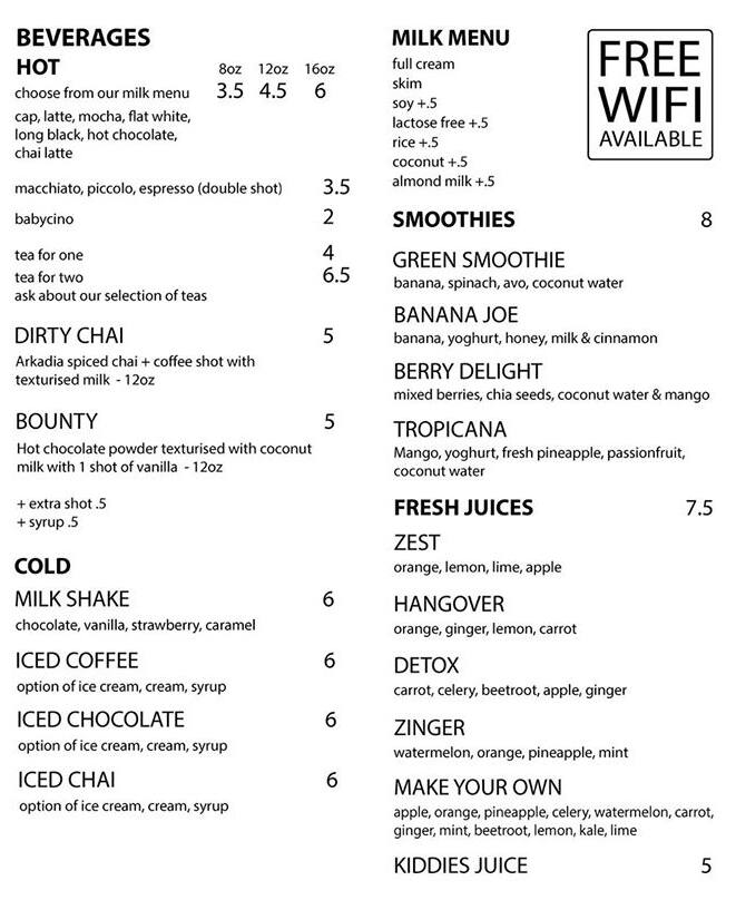 Zest Menu, Menu for Zest, Tugun, Gold Coast Urbanspoon/Zomato