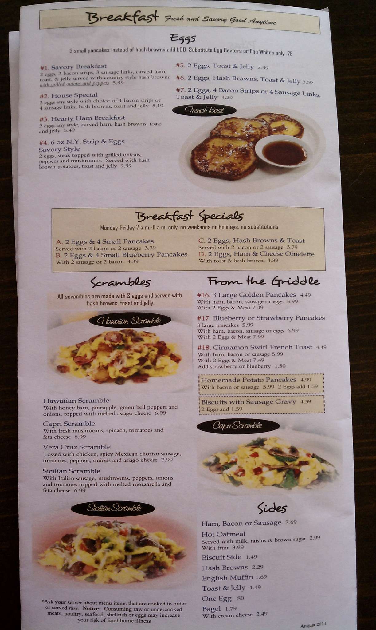 Savory Grill menu, Menu restauracji Savory Grill, Utica, Detroit