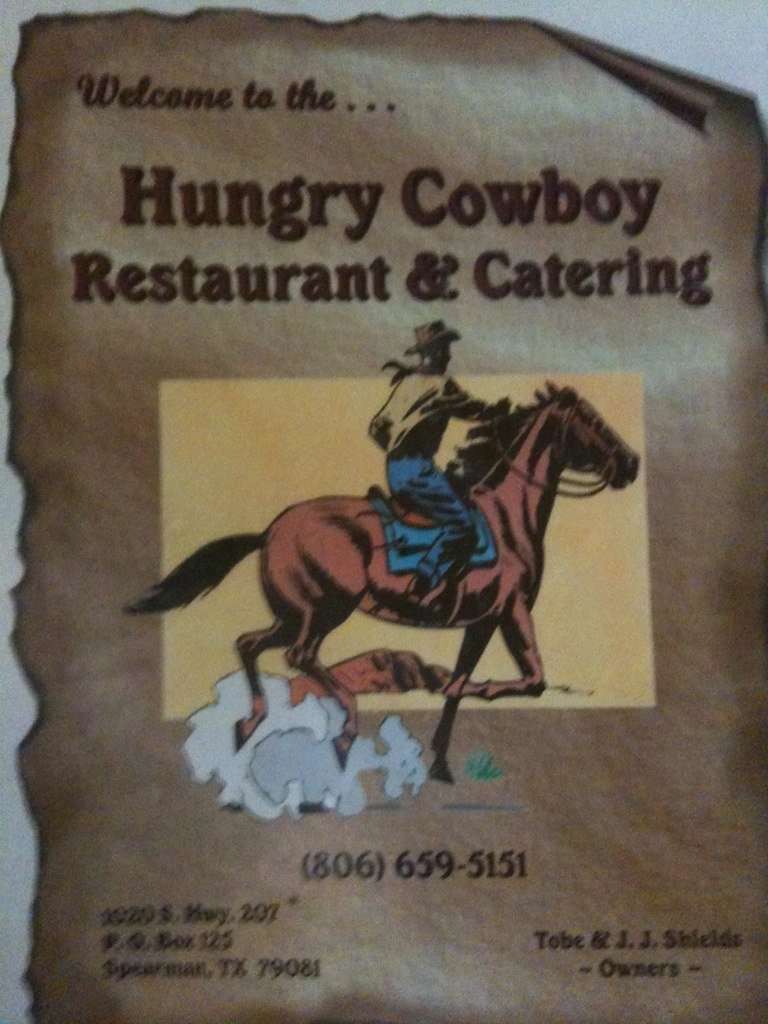 Hungry Cowboy Restaurant Menu, Menu for Hungry Cowboy Restaurant