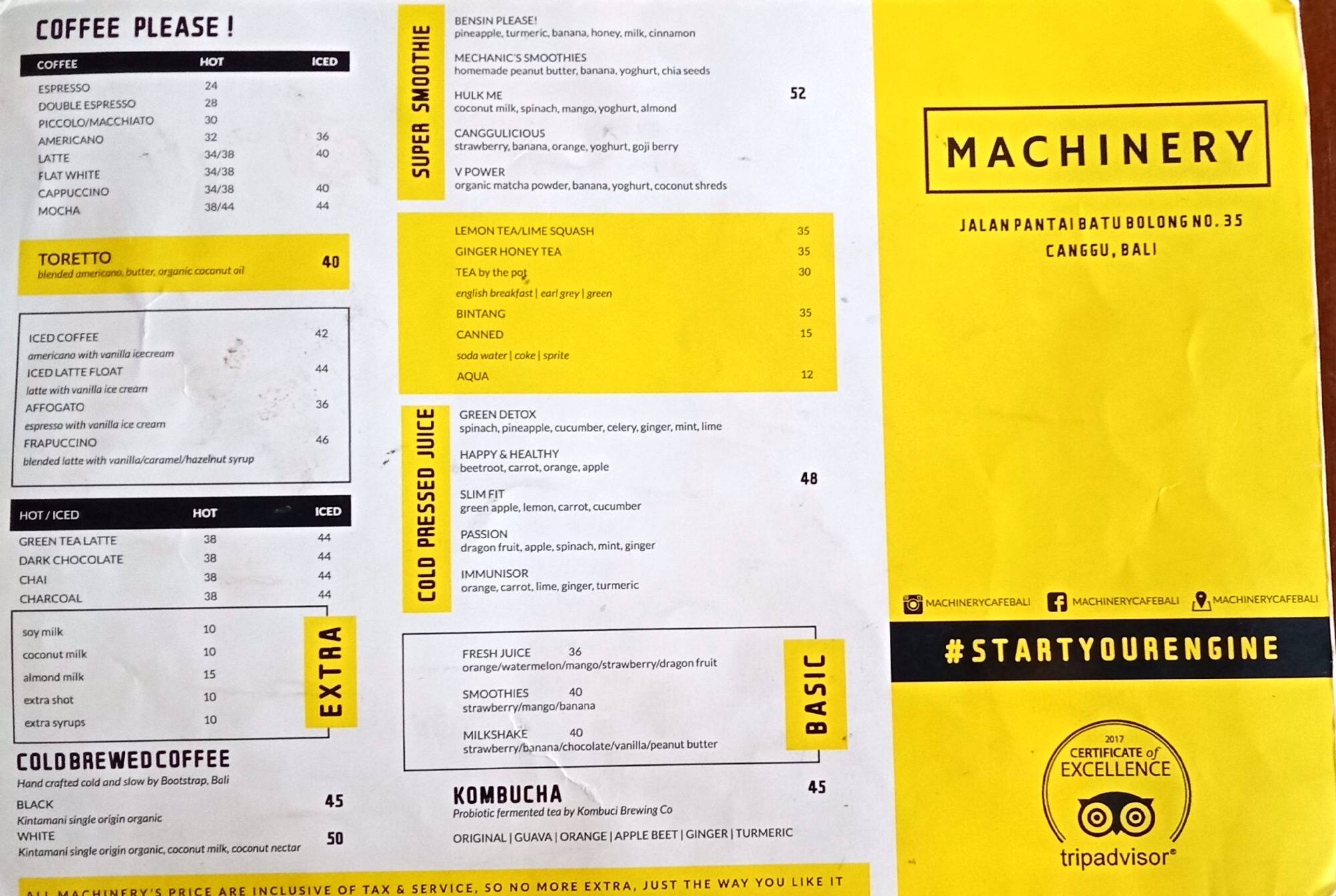 Carta de Machinery