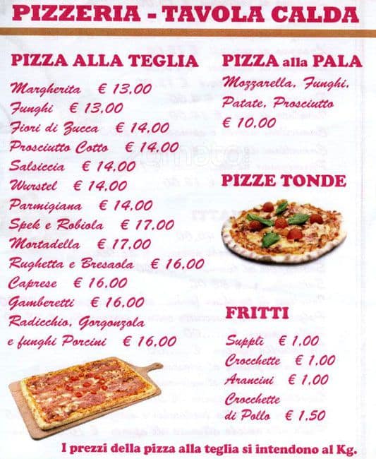 Menu di Cuor Di Pizza 