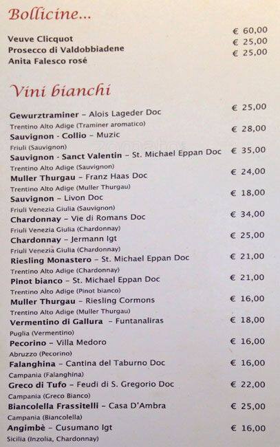Menu di Recafe 