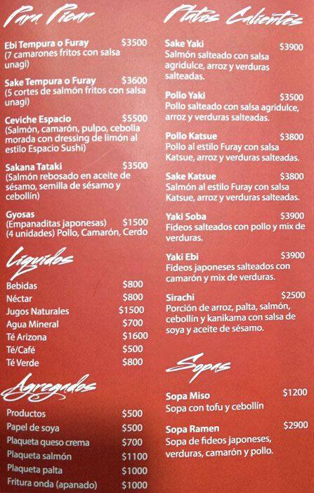 sushi en san bernardo