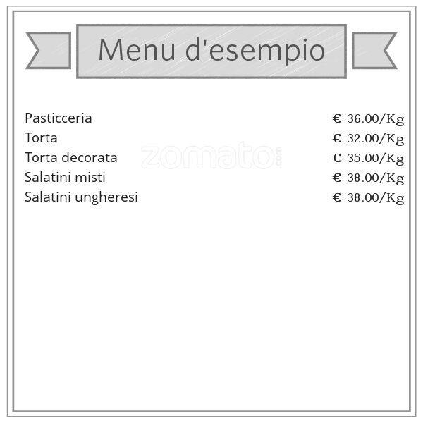 Menu di Bar Pasticceria Vecchia Milano 