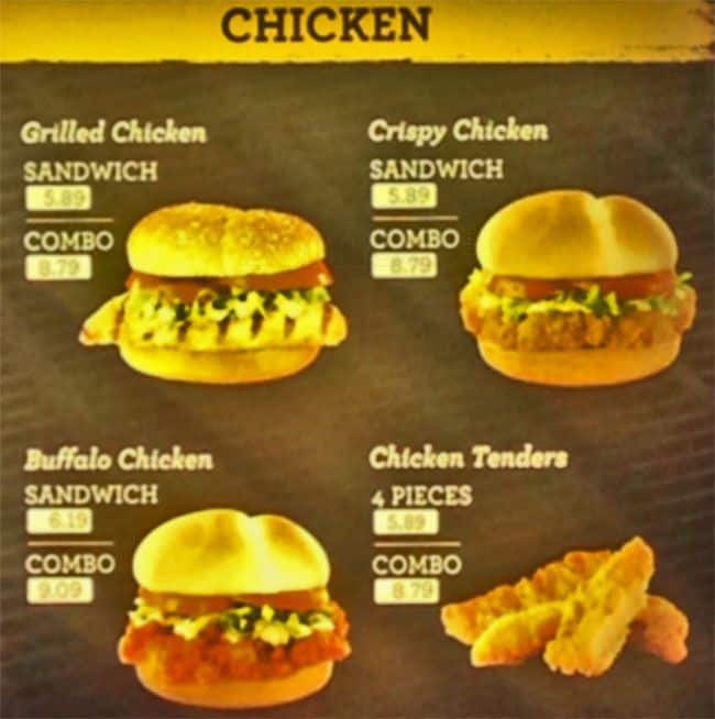 Menu at Harvey's restaurant, Ottawa, Carling Ave Unit 1