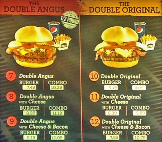 Menu at Harvey's restaurant, Ottawa, Carling Ave Unit 1