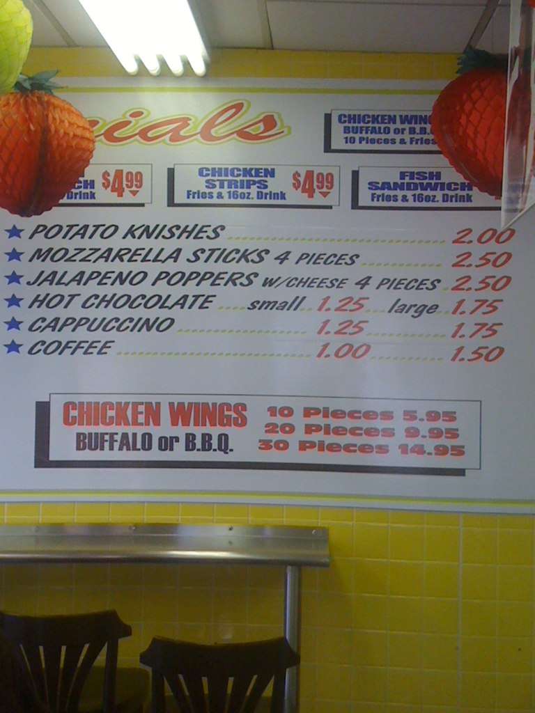 Menu at Papaya Dog Enterprises 42 NY restaurant, West New York