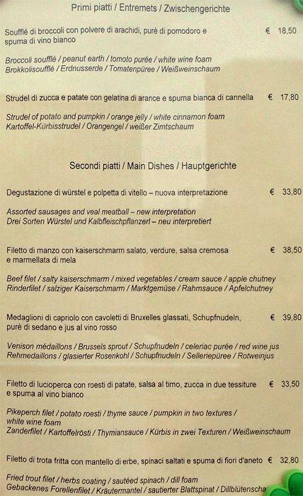 Menu di Symphonie 