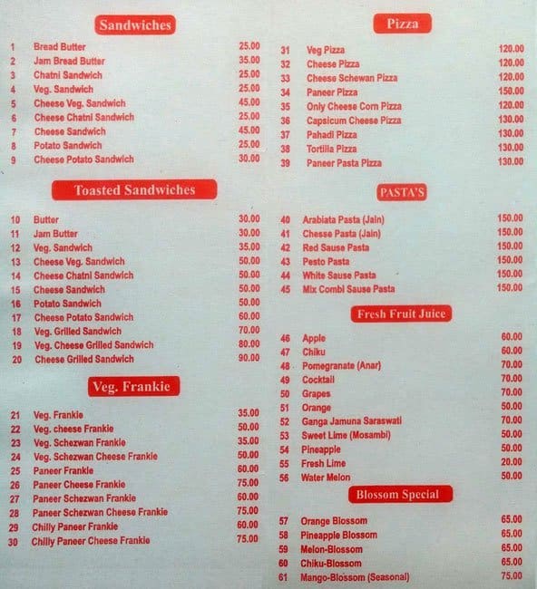 Shree Siddhi Juice & Fast Food Menu - Zomato