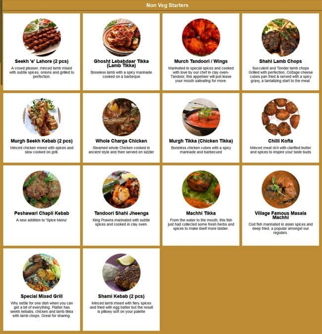 Spice Village Menu Menu For Spice Village Southall London