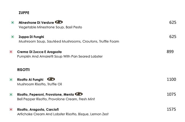 Tre-Forni Bar & Restaurant menu