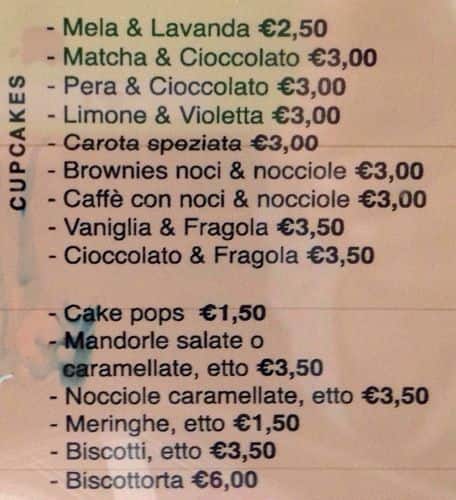 Menu di Tortatelier 