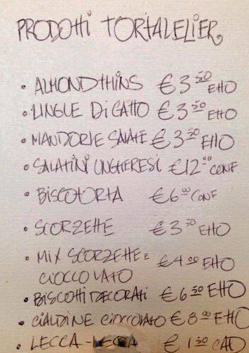 Menu di Tortatelier 