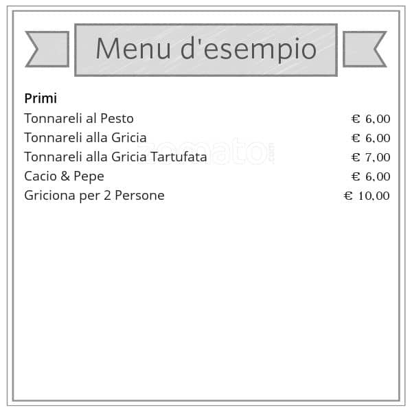 Menu di Fanfulla Bistrot 