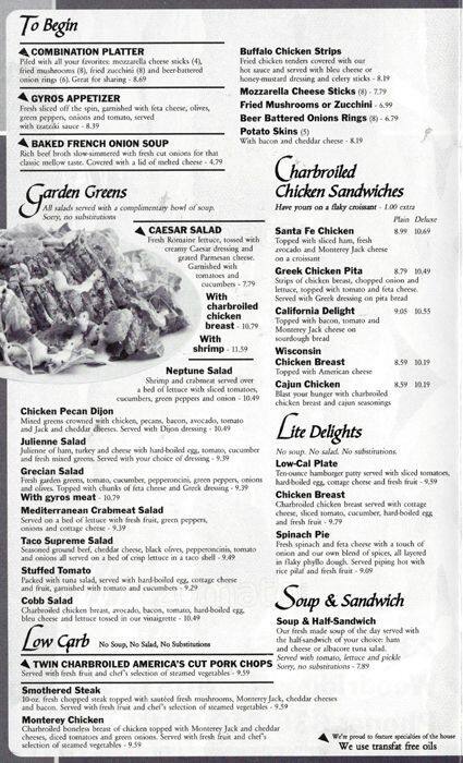 Steven S Restaurant Menu For Woodridge Steven S Restaurant Woodridge Menu