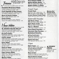 Steven S Restaurant Woodridge Chicago Urbanspoon Zomato Scanned Menu For Steven 039 S Restaurant