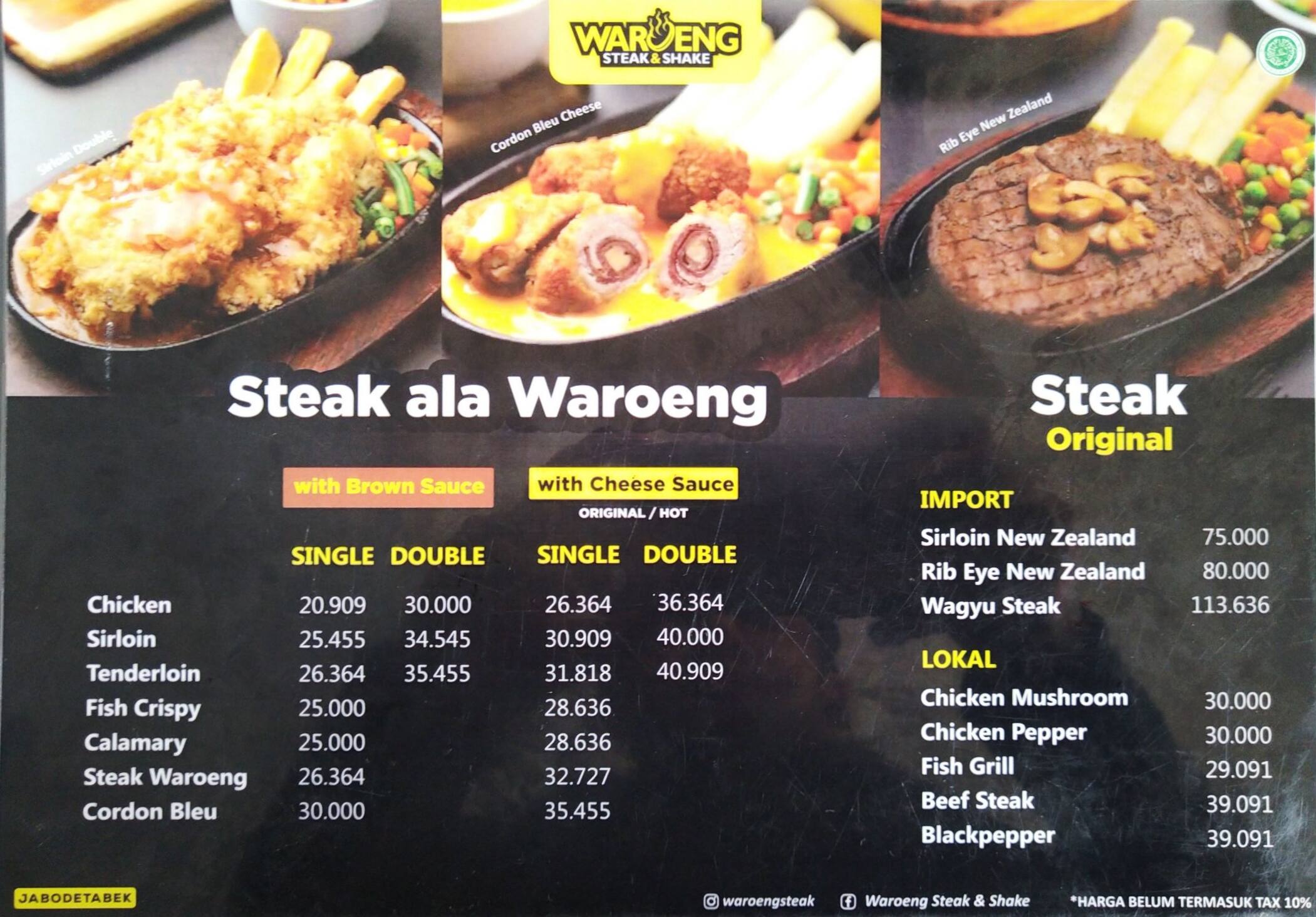 Waroeng Steak Shake Beji Depok Zomato Indonesia