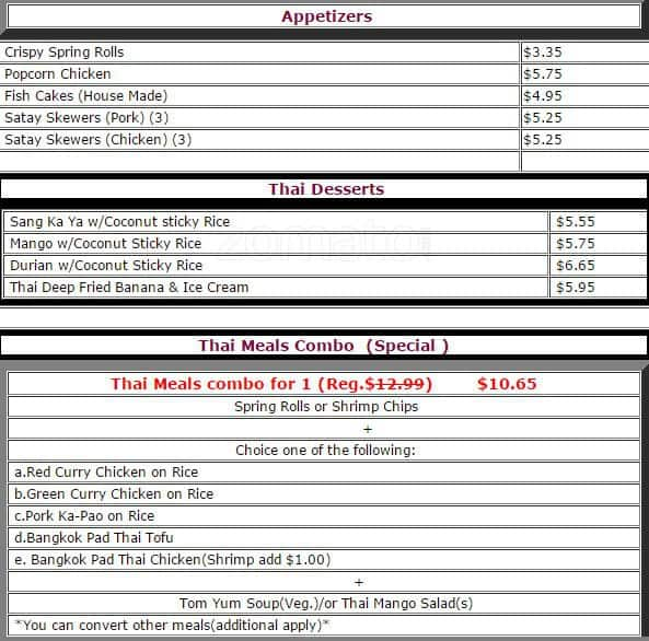 thai-5-cafe-menu-menu-for-thai-5-cafe-richmond-hill-toronto