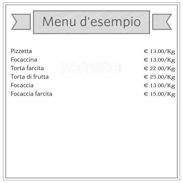 Menu di Pane & Cioccolata 